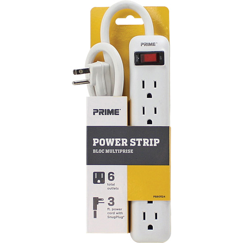 Bloc multiprise, 6 Prise(s), 3', 15 A, 1875 W, 125 V Equipex