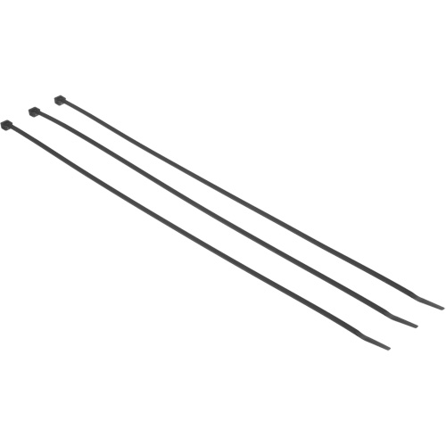 Steel Barb Cable Tie, 7-3/10" Long, 50 lbs. Tensile Strength, Black Equipex