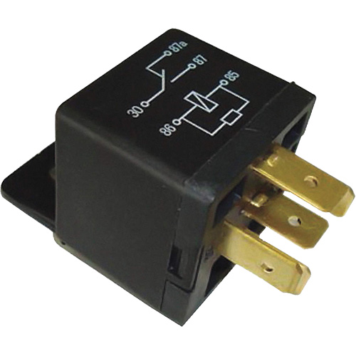 Mini relais unipolaire &agrave; une direction avec r&eacute;sistance, Prise, 40 A, 12 V Equipex