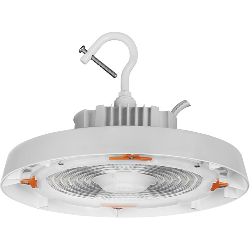 UFO High Bay Light, LED, 120 - 347 V, 150 W, 7.3" H x 11" W Equipex