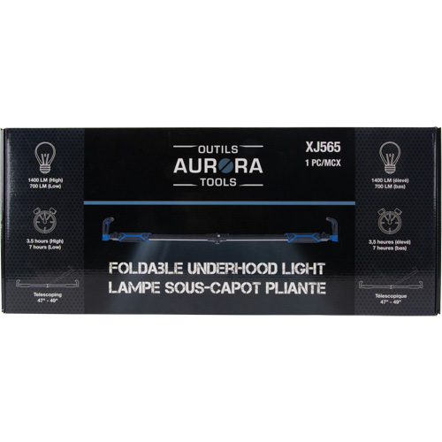 Foldable Underhood Work Light, Hook, Rechargeable, 1400 Lumens Equipex