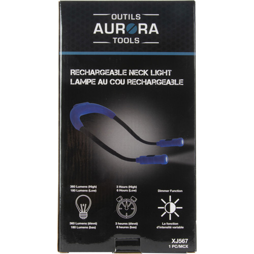Lampe de travail, Lampe tour de cou, Rechargeable, 300 lumens Equipex