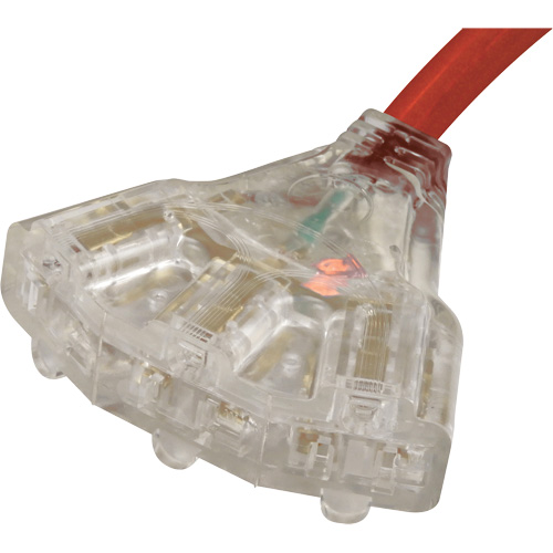 Rallonge pour g&eacute;n&eacute;ratrice avec triple fiche, STW, AWG 10, 3 prise(s), 25' Equipex