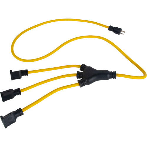 Adaptateur d'alimentation de style W, Ext&eacute;rieur, STOW, AWG 12/3, 15 A, 3 prise(s), 2' Equipex