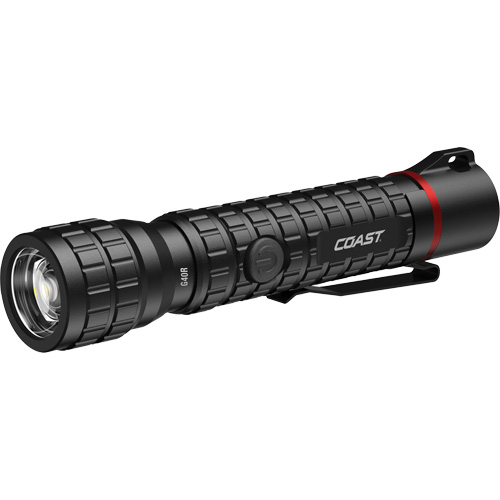 G40R Waterproof Flashlight with Twist Focus, LED, 650 Lumens, Rechargeable Batteries Equipex