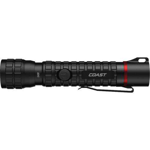 G40R Waterproof Flashlight with Twist Focus, LED, 650 Lumens, Rechargeable Batteries Equipex