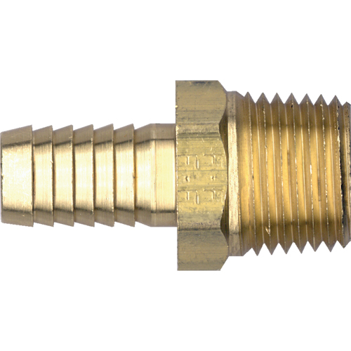 Raccord m&acirc;le &agrave; barbillon, Laiton Equipex