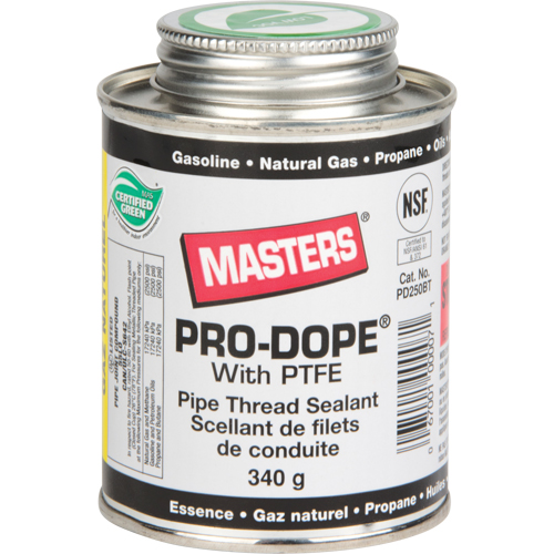Scellant de filetage de tuyau, Canette &agrave; brosse, 250 ml, -129° C - 204° C/-200° F - 400° F Equipex