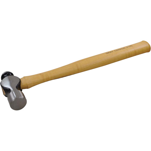 Ball Pein Hammer, 16 oz. Head Weight, Plain Face, Wood Handle Equipex