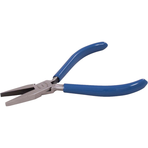 Pince &agrave; bec plat miniature avec prises enduites de vinyle, 4-1/2" lo Equipex