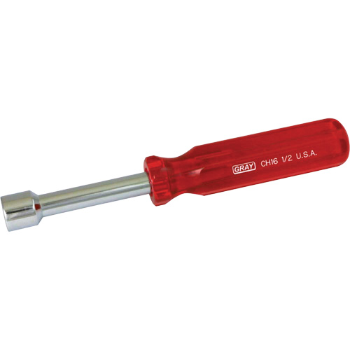 SAE Nut Driver, 1/2" Drive, 7" L Equipex