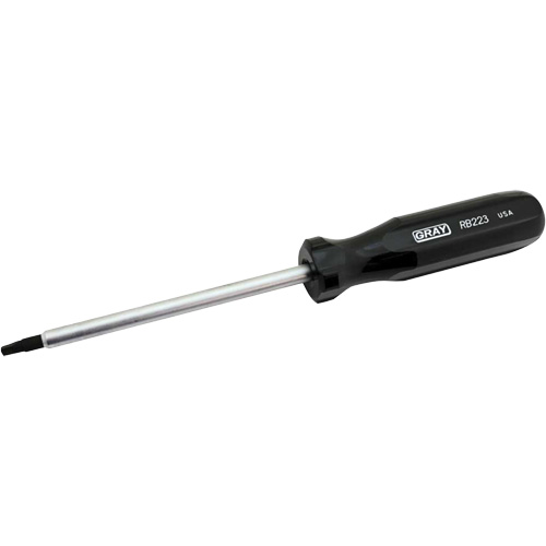 Extra-Long Square Recess Screwdriver, #3 Tip, Round, 10-1/4" L, Cushion Grip Handle Equipex