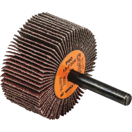 Coolcut Flap Wheel, Aluminum Oxide, 60 Grit, 2" x 1" x 1/4" Equipex