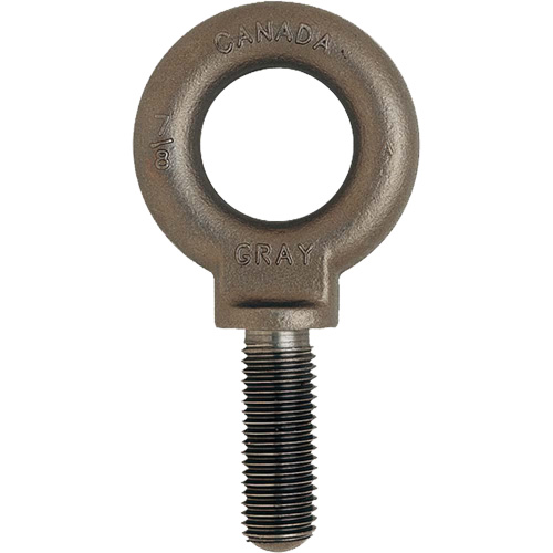 Eye Bolt, 1-11/16" Dia., 2-1/4" L, Uncoated Natural Finish, 10600 lbs. (5.3 tons) Capacity Equipex