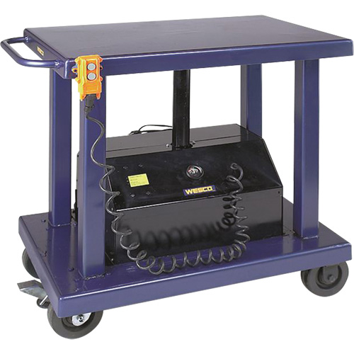 Table &eacute;l&eacute;vatrice hydraulique, Acier, 24" la x 36" lo, Capacit&eacute; 2000 lb Equipex
