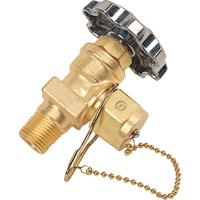 Station Valve with Gas Tight & Chain, Brass Equipex