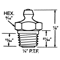 Fitting, 1/4"-18 Thread Equipex