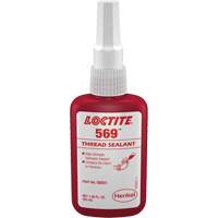 569 Hydraulic Thread Sealant, Bottle, 50 ml, -54° C - 149° C/-65° F - 300° F Equipex