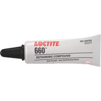 Quick Metal 660 Press Fit Repair Retaining Compound, 6 ml, Tube, Silver Equipex