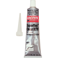 Scellant adh&eacute;sif &agrave; la silicone Superflex RTV, Tube, Transparent Equipex