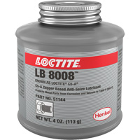 Lubrifiant antigrippant &agrave; base de cuivre, 4 oz, Canette &agrave; dessus brosse, 1800°F (982°C) Temp&eacute;rature max. Equipex