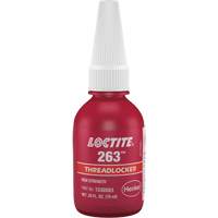 Threadlocker 263 Rapid Cure, Red, High, 10 ml, Bottle Equipex