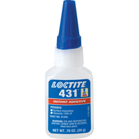 Adh&eacute;sif instantan&eacute;  431 pour toute surface, Transparent, Bouteille, 20 g Equipex