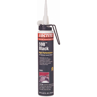 598 High Performance RTV Silicone Gasket Maker, Cartridge, Black Equipex