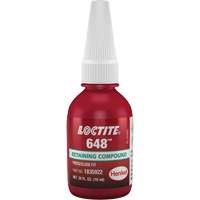 648 High Strength/Rapid Cure Retaining Compounds, 10 ml, Bottle, Green Equipex