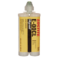 Adh&eacute;sif structurel E-00CL, 200 ml, Cartouche double, Deux composants, Transparent Equipex