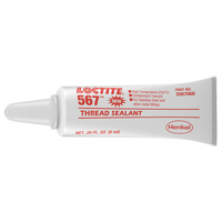 567 High Temperature Thread Sealant, Tube, 6 ml, -53.88° C - 204° C/-65° F - 400° F Equipex