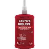 Letter Grade AVV Threadlocker, Red, High, 250 ml, Bottle Equipex