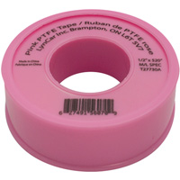 Teflon&reg; Tape, 520" L x 1/2" W, Pink Equipex