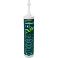 Agent d'&eacute;tanch&eacute;it&eacute; &agrave; base de silicone Dowsil 786, 300 ml, Cartouche, Blanc Equipex