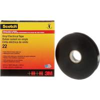Ruban isolant en vinyle Scotch, 19 mm (3/4") x 33 m (108'), Noir, 10 mils Equipex
