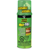Touch 'n Foam&reg; Max Fill Triple Expanding Sealant, 340 g, Aerosol Can, Cream Equipex
