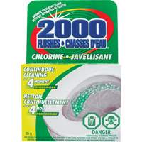 D&eacute;tergent pour cuvette de toilette 2000 Flushes avec agent de blanchiement, 35 g, Tampon Equipex