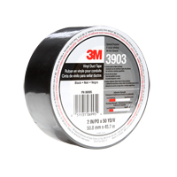 Rubans adh&eacute;sifs en vinyle 3903, 1245 mm (49") la x 46 m (151') lo, 6,5 mils, Noir Equipex