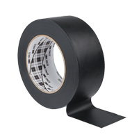 Rubans adh&eacute;sifs en vinyle 3903, 1245 mm (49") la x 46 m (151') lo, 6,5 mils, Noir Equipex