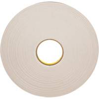 Ruban double face en mousse, 66 m (216') lo x 12,7 mm (1/2") la, 31 mils, Poly&eacute;thyl&egrave;ne Equipex