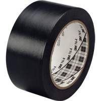 Ruban en vinyle pour travaux g&eacute;n&eacute;raux 764, 25,4 mm (1") la x 32,9 m (108') lo, 5 mils, Noir Equipex