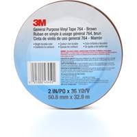 Ruban en vinyle pour travaux g&eacute;n&eacute;raux 764, 50,8 mm (2") la x 32,9 m (108') lo, 5 mils, Brun Equipex