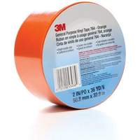 Ruban en vinyle pour travaux g&eacute;n&eacute;raux 764, 50,8 mm (2") la x 32,9 m (108') lo, 5 mils, Orange Equipex