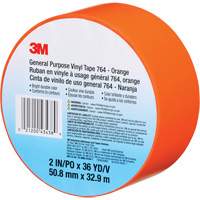 764 General-Purpose Vinyl Tape, 50.8 mm (2") W x 32.9 m (108') L, 5 mils, Orange Equipex