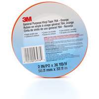 Ruban en vinyle pour travaux g&eacute;n&eacute;raux 764, 50,8 mm (2") la x 32,9 m (108') lo, 5 mils, Orange Equipex