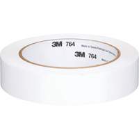 764 General-Purpose Vinyl Tape, 25.4 mm (1") W x 32.9 m (108') L, 5 mils, White Equipex