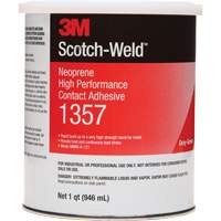 Neoprene High-Performance Contact Adhesive, Can, 32 fl. oz., Grey Equipex