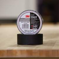 3903 Vinyl Duct Tape, 48 mm (2") W x 45 m (148') L, 6.5 mils, Black Equipex