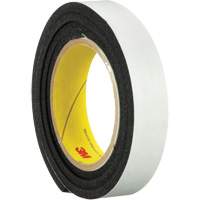 Ruban en mousse de vinyle 4714, 25,4 mm (1") la x 16,5 m (54') lo, 250 mils, Noir Equipex