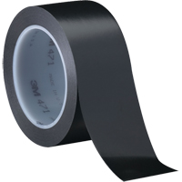 Ruban en vinyle 471, 12 mm (1/2") la x 32,9 m (108') lo, 5,3 mils, Noir Equipex